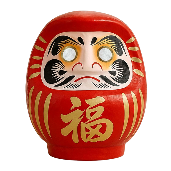Daruma Doll – Red 9cm Traditional Japanese Good Luck Charm (Made in Japan)