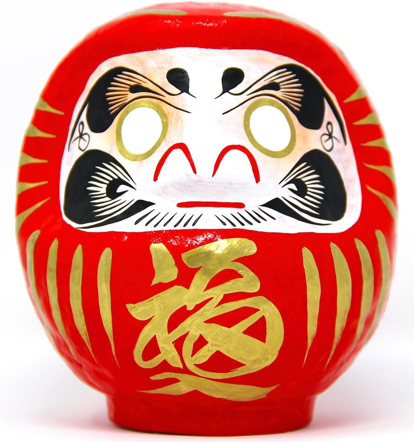 Daruma Doll – Red 12cm Traditional Japanese Good Luck Charm (Made in Japan)
