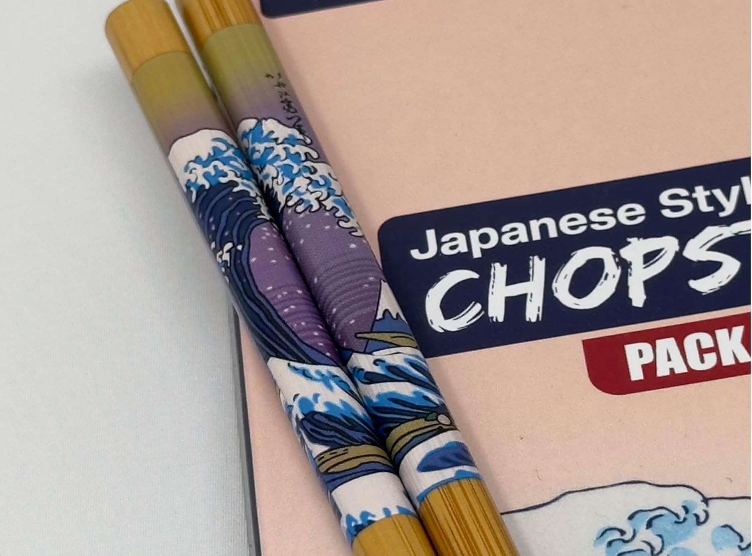 Hokusai Great Wave Bamboo Chopsticks – Set of 5 Pairs
